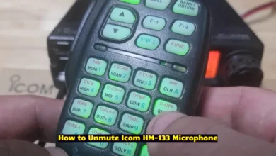 How to Unmute Icom HM-133 Microphone